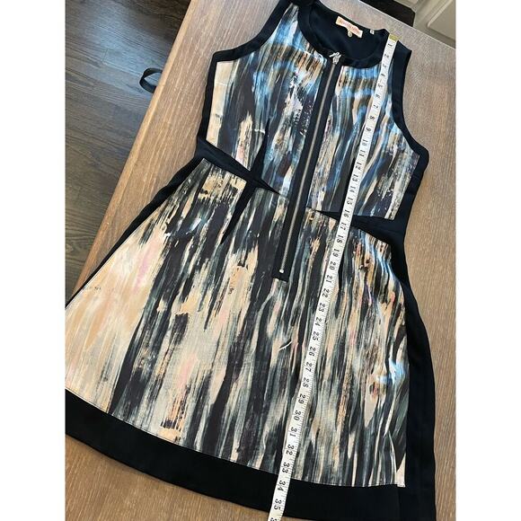 REBECCA TAYLOR Watercolor Silk blend A Line Dress Women's size 8 - Picture 9 of 9